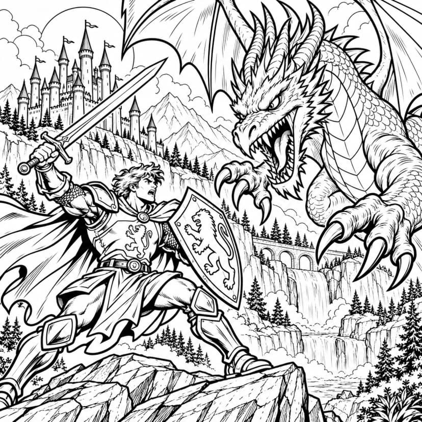 Comic Book coloring page example